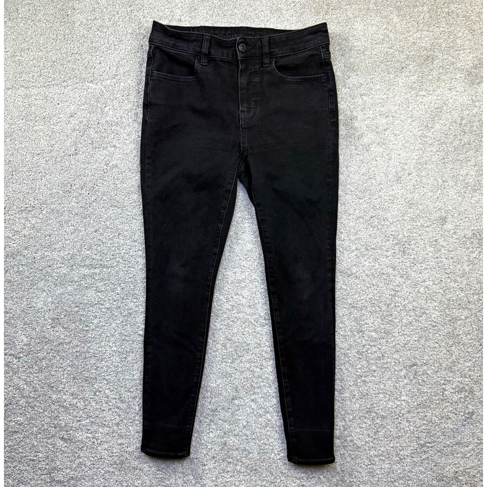 American Eagle High Rise Jegging Womens 4 Short Black Dream Stretch Jeans